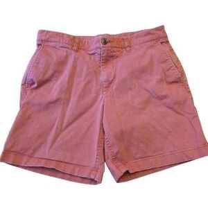 Hawker Rye Men's Salmon Red Chino Shorts Size 31x7 Cotton Spandex Blend Summer